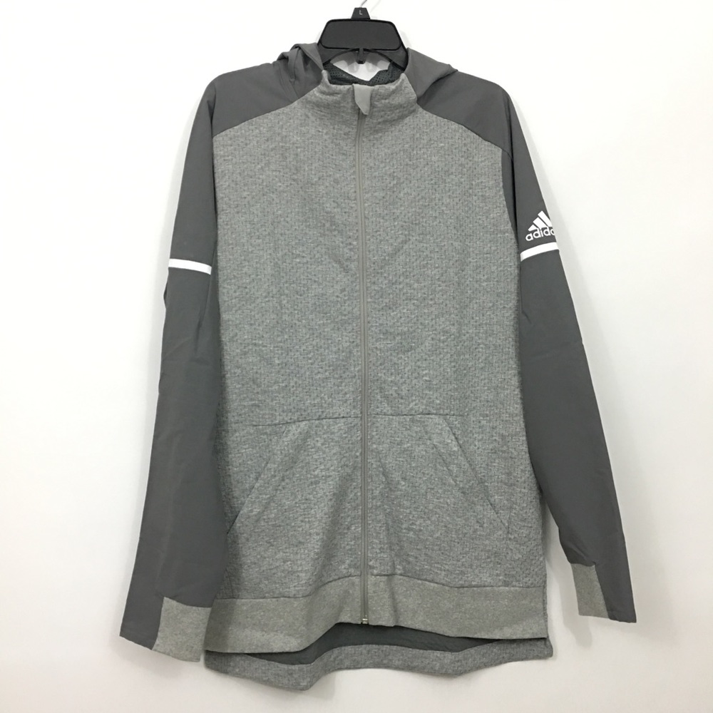 Adidas Men's Squad Hoodie Gray 2XL SQD FZ HDY !Y